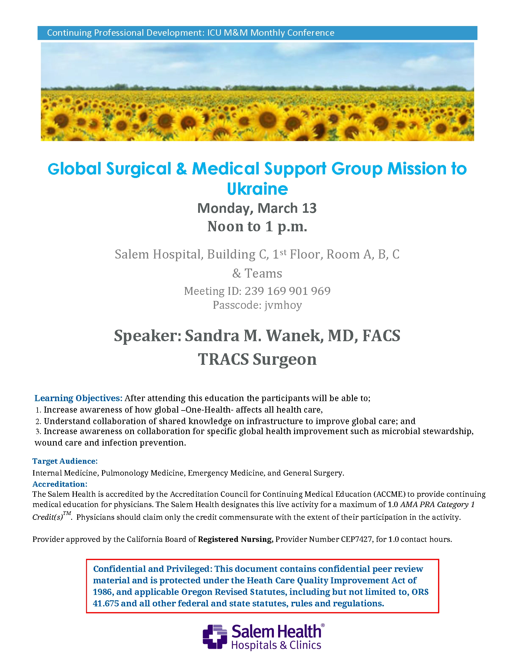 ICU M&amp;M Meeting Notice_March 2023