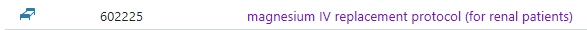 magnesium IV replacement protocol