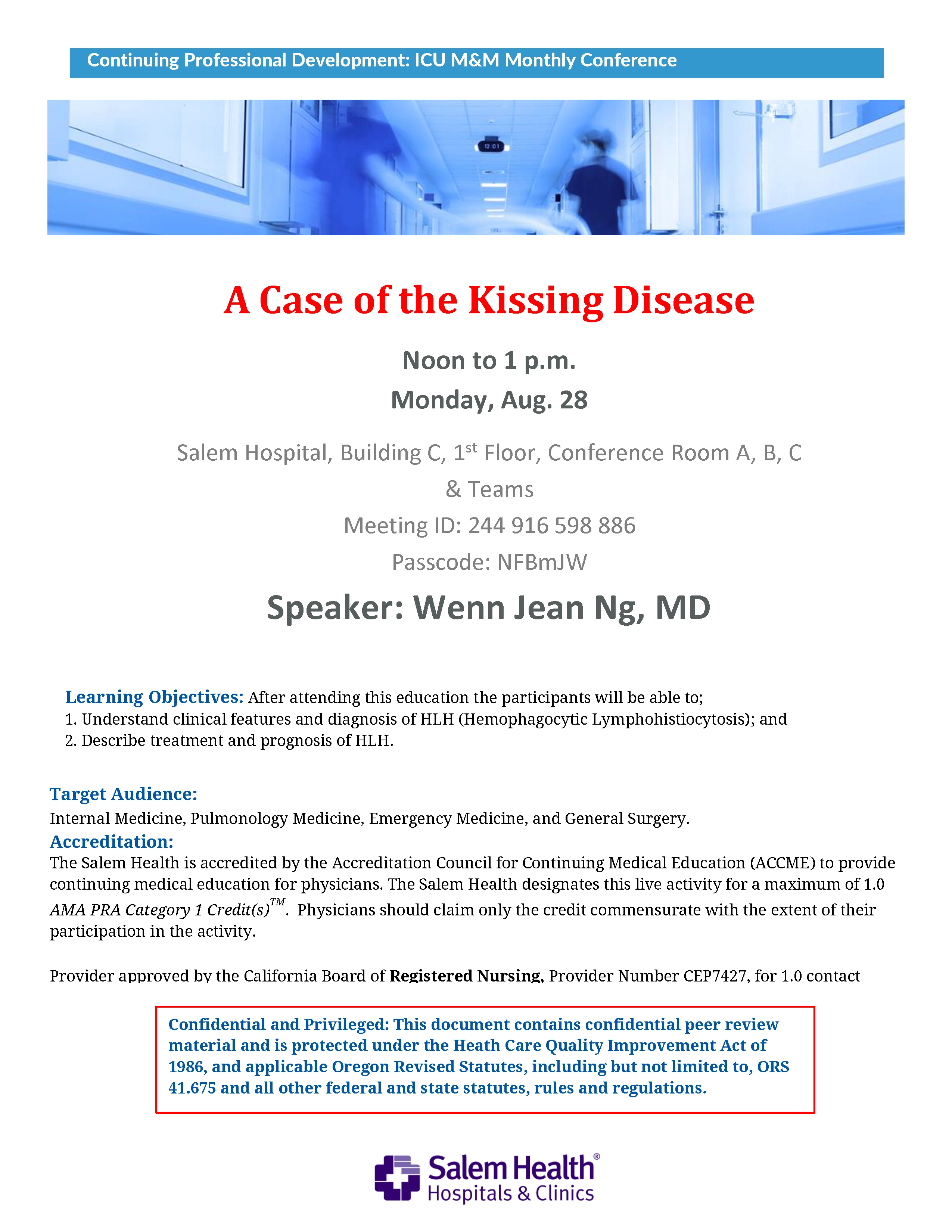 ICU M&amp;M Meeting Notice_August 2023