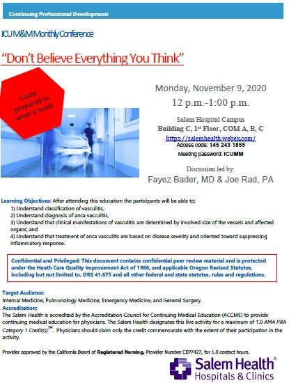 ICU M&amp;M vasculitis image