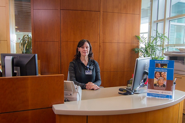 Salem Hospital Family Birth Center reception desk