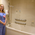 Jacuzzi tub in a labor room Salem Hospital Salem Oregon