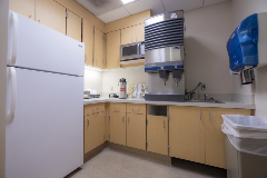 Food and beverage pantry available to patients at Salem Hospital Family Birth Center