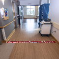 Security alarms are triggered if newborns are taken across this line at Salem Hospital Family Birth Center