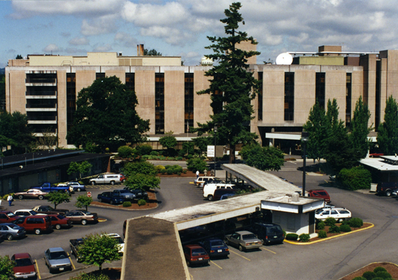 Building B viewed from the east, 1994.