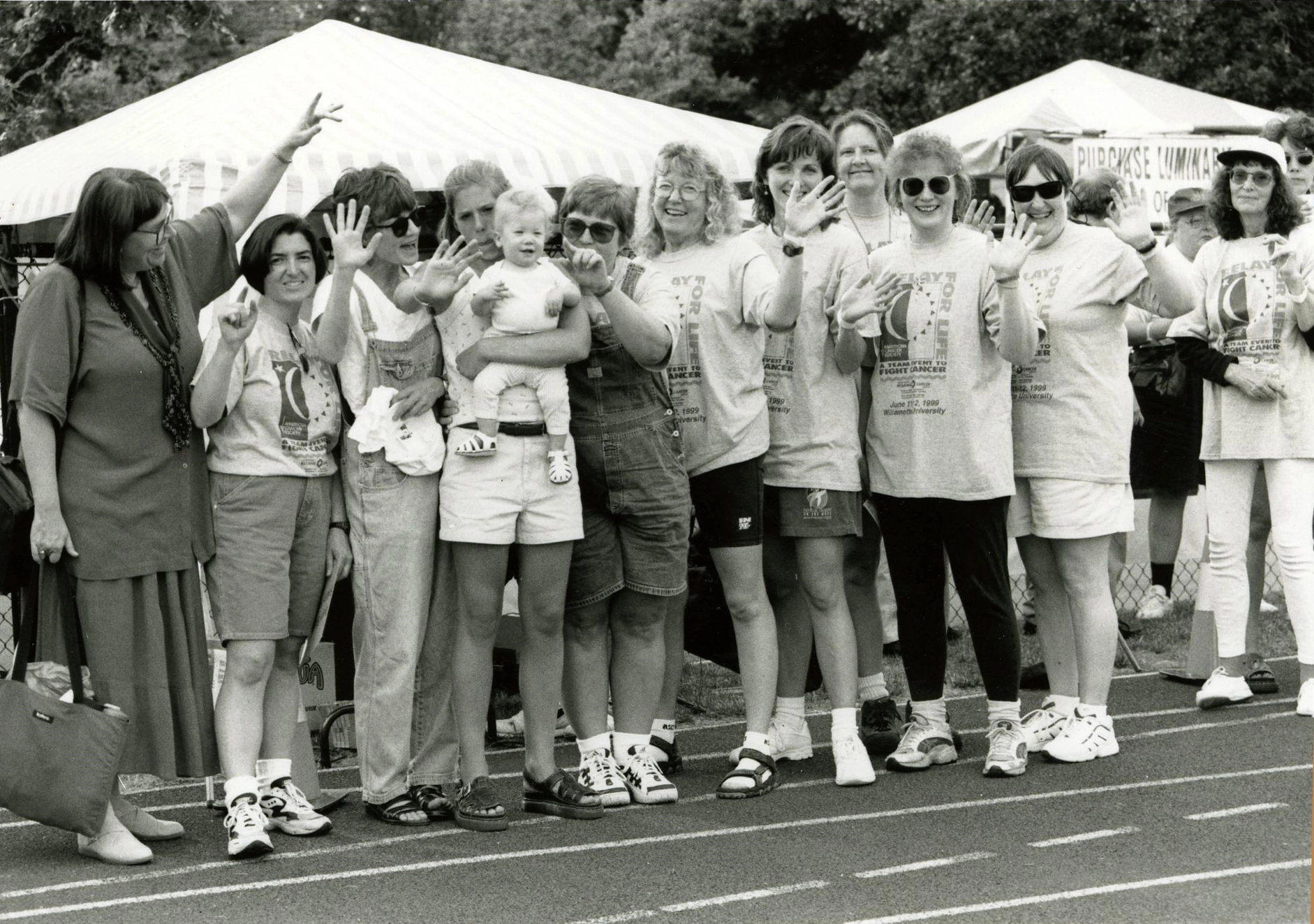 Salem Hospital Relay for Life team in 1999.