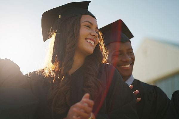 Health care student graduating