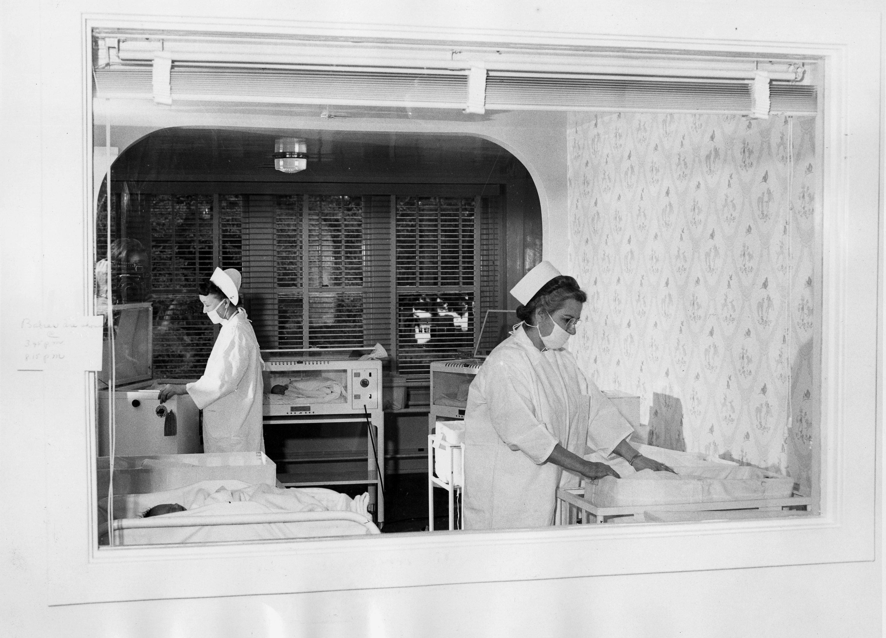 Salem Hospital's nursery sometime in the 1950s