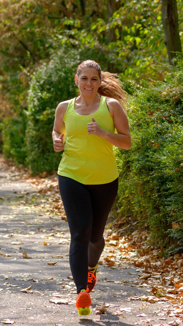 Woman  jogging in a park