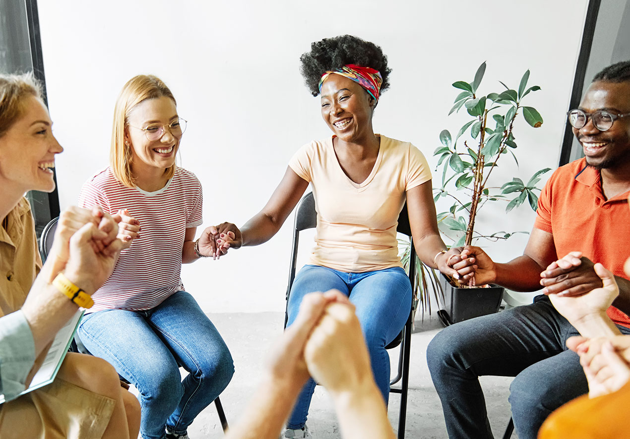Support group gathering