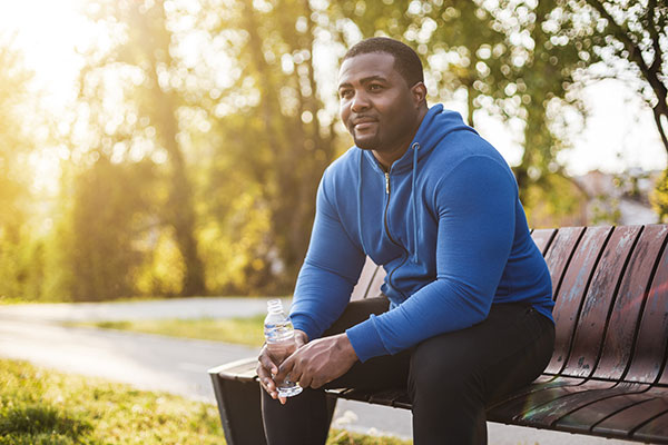 Patient thinking about health goals