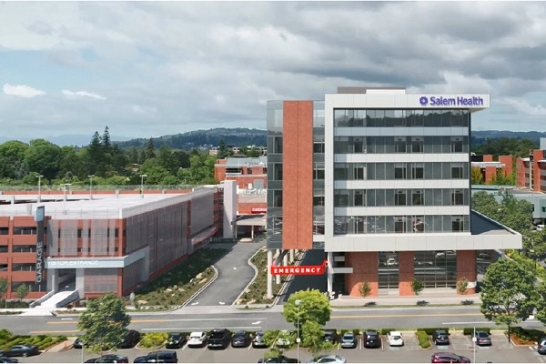 Rendering of the 2022 Emergency Department turnaround and parking area at Salem Hospital.