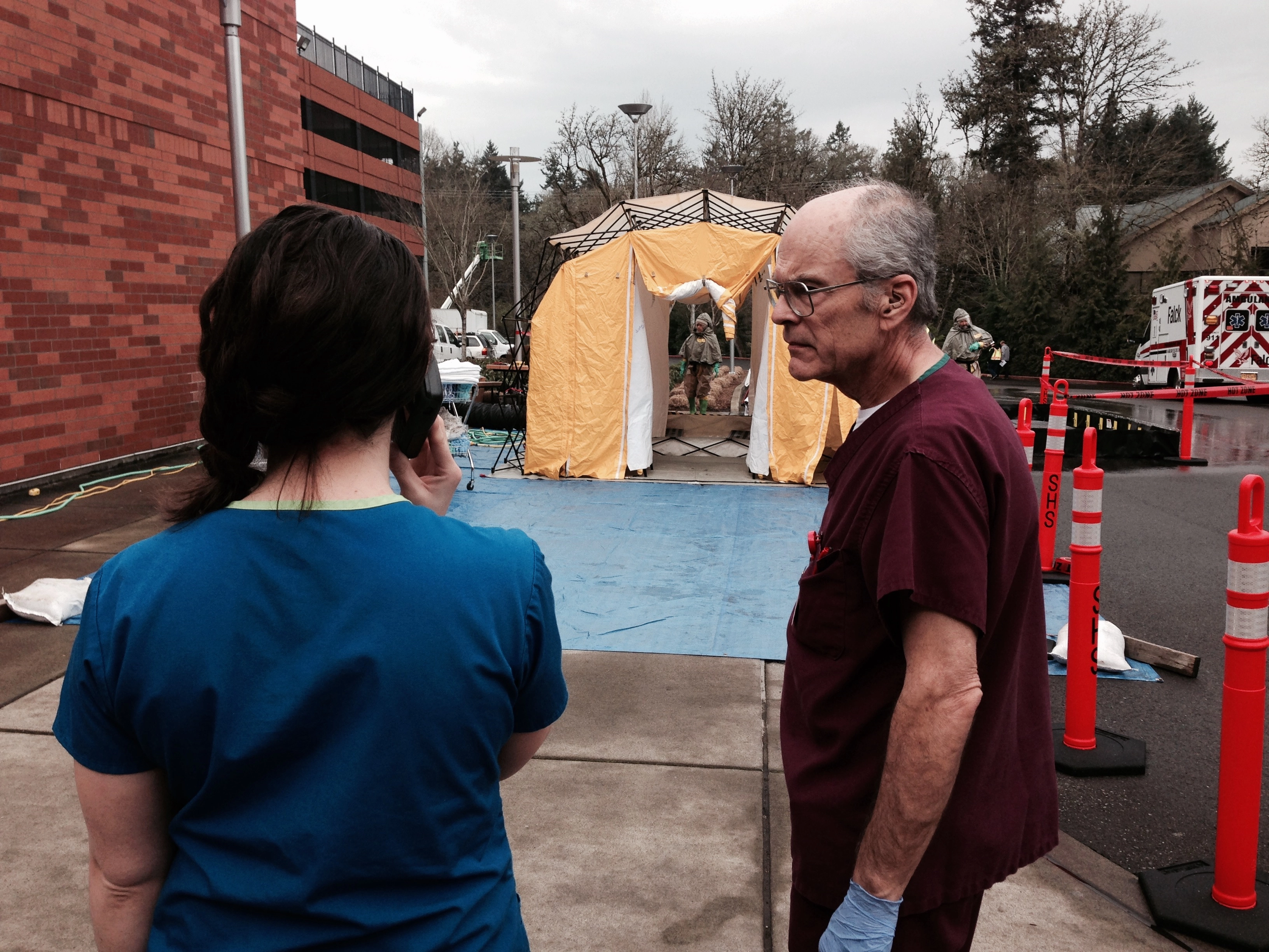 Decontamination tent Salem Health