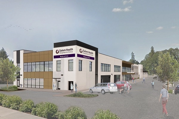 Woodburn Clinic rendering cropped A digital rendering of the new Salem Health Medical Clinic opening on Arney Road in Woodburn.