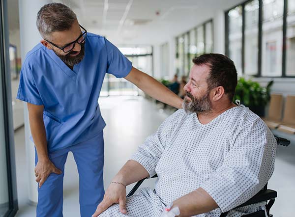 Patient leaves the hospital in good health.