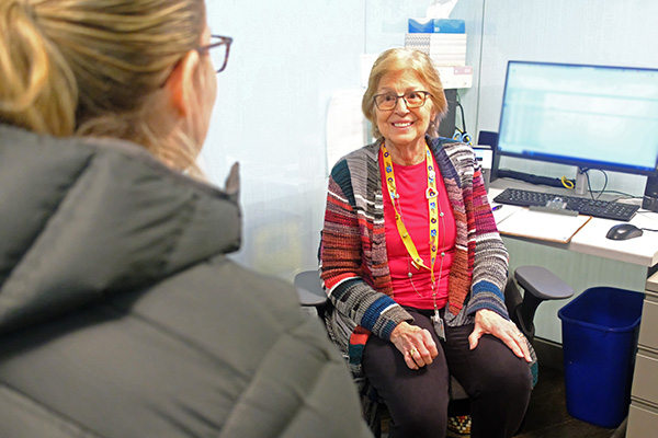 Cancer Resource Center volunteer