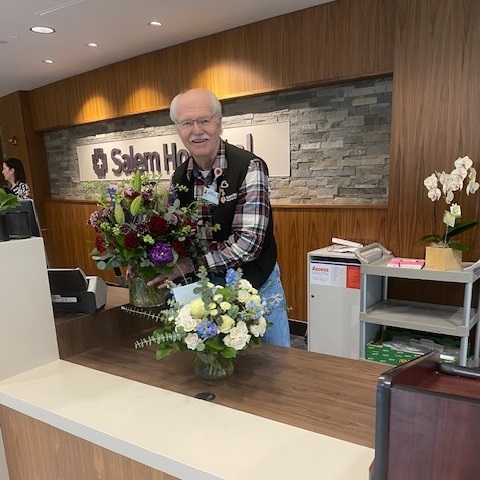 Gary G with flowers