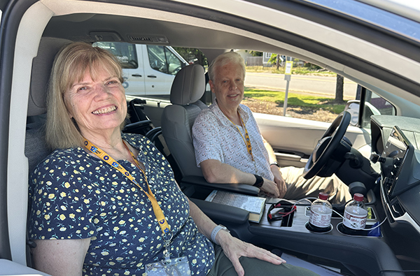 Two Connection van drivers