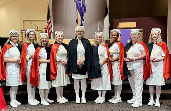 Salem Nurse Honor Guard honors the passing of a colleague.