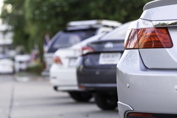 Cars parked in a parking lot