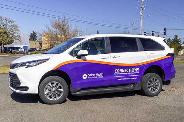 Connection van ready to assist patients.